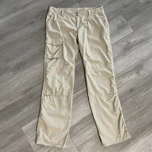 Columbia Tan Cargo Convertible Pants Size 12 Regular